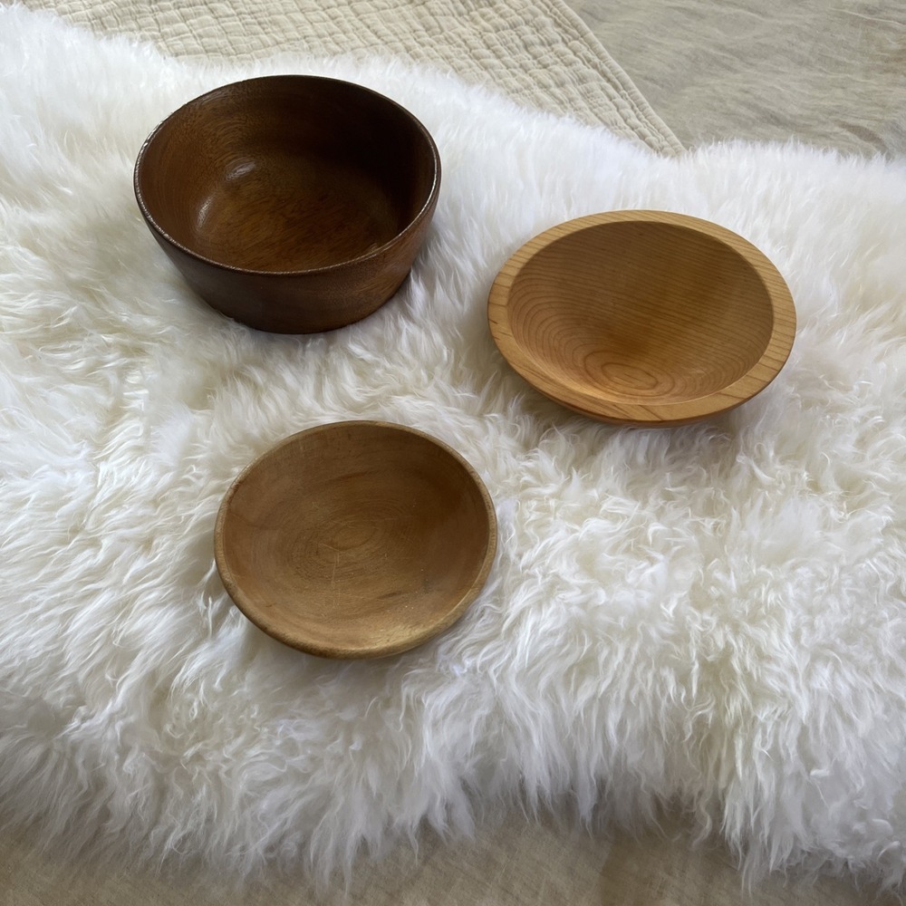 Vintage Wooden Bowls